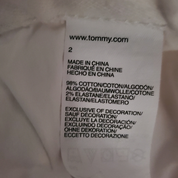 Tommy Hilfiger White Modern Crop Jeans - Picture 9 of 9